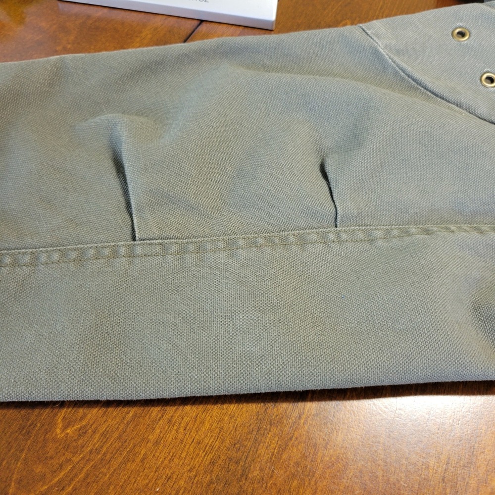 LL Bean Original Field Coat Mens Large Green Chore Jacket Blanket Flannel Lining - Picture 10 of 16